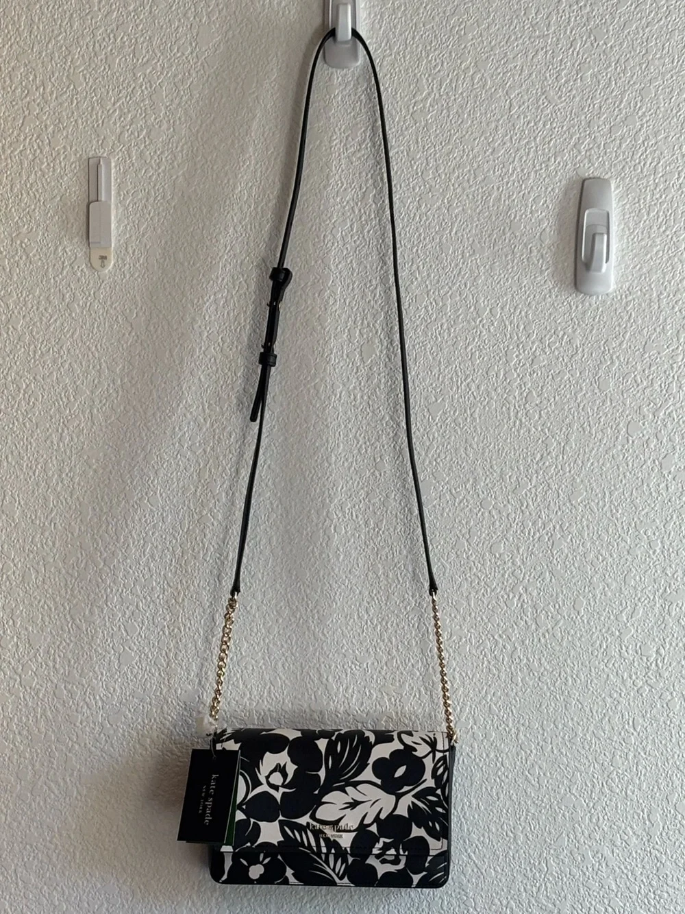 NWT Kate Spade ♠️ Morgan Tropical Foliage Flap Chain Wallet
